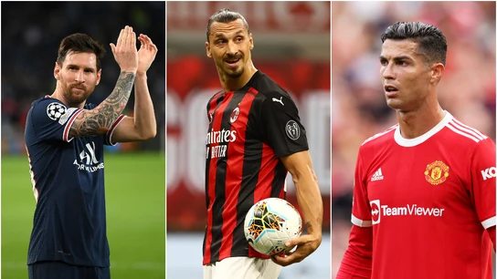 Leo Messi, Zlatan Ibrahimovic y Cristiano Ronaldo Leo Messi, Zlatan Ibrahimovic y Cristiano Ronaldo
