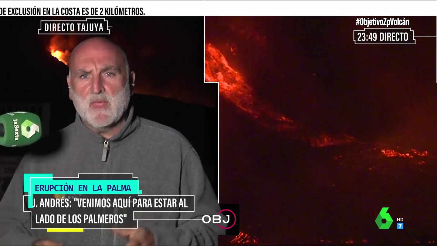 El chef José Andrés, sobre la solidaridad en La Palma: "No he visto nada igual en todo el mundo" El chef José Andrés, sobre la solidaridad en La Palma: "No he visto nada igual en todo el mundo"