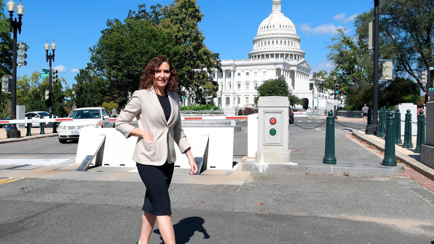 Isabel Díaz Ayuso, durante su viaje a EEUU Isabel Díaz Ayuso, durante su viaje a EEUU