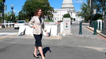 Isabel Díaz Ayuso, durante su viaje a EEUU