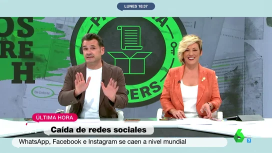 La reacción de Iñaki López ante la caída mundial de WhatsApp La reacción de Iñaki López ante la caída mundial de WhatsApp