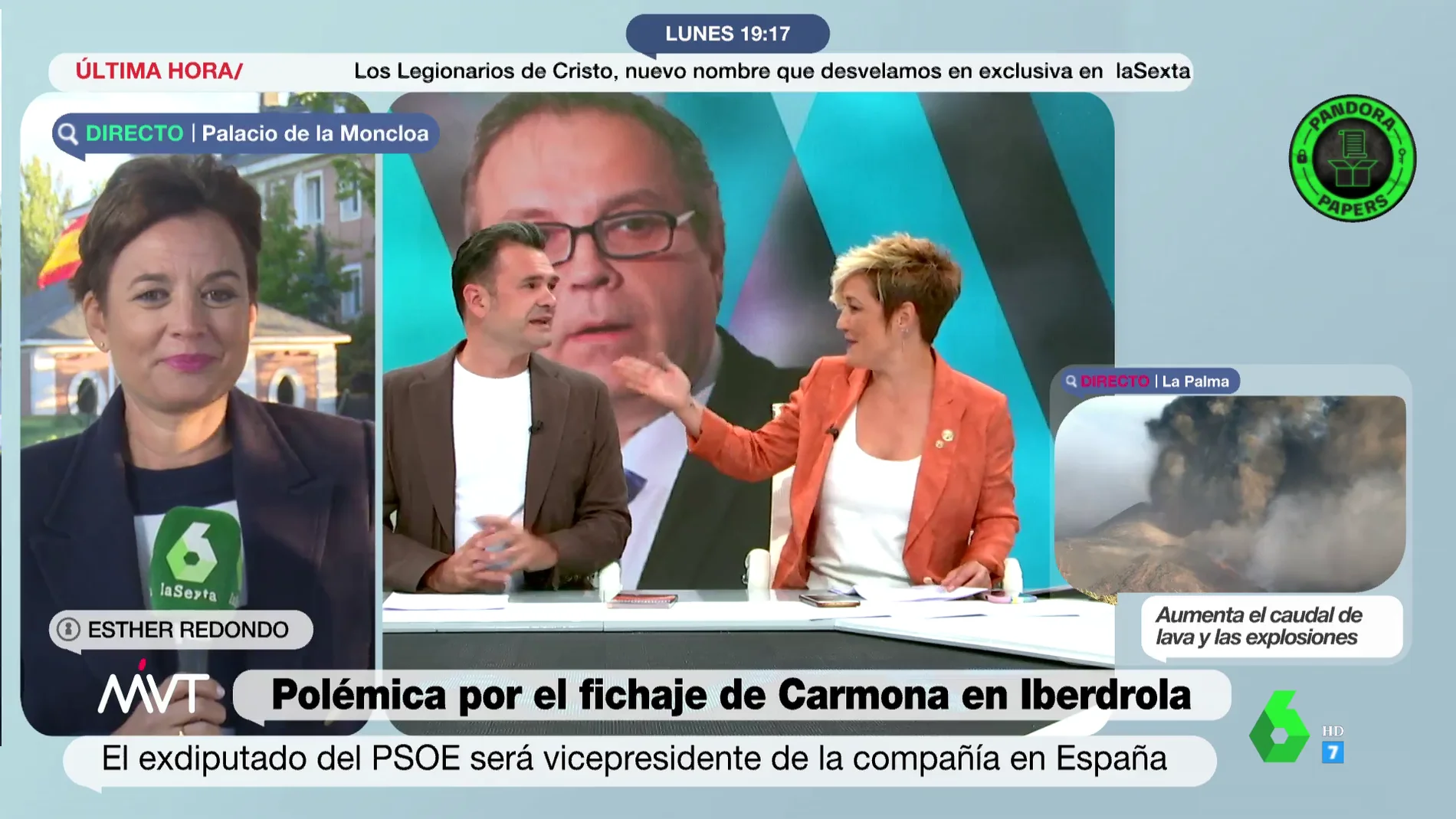 El lapsus de Iñaki López con Antonio Miguel Carmona que sorprende a Cristina Pardo: "Si te has pasado media vida con él"