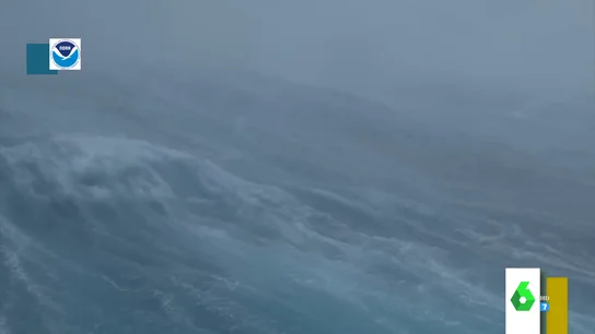 Graban por primera vez desde el interior de un huracán en el océano Atlántico Graban por primera vez desde el interior de un huracán en el océano Atlántico