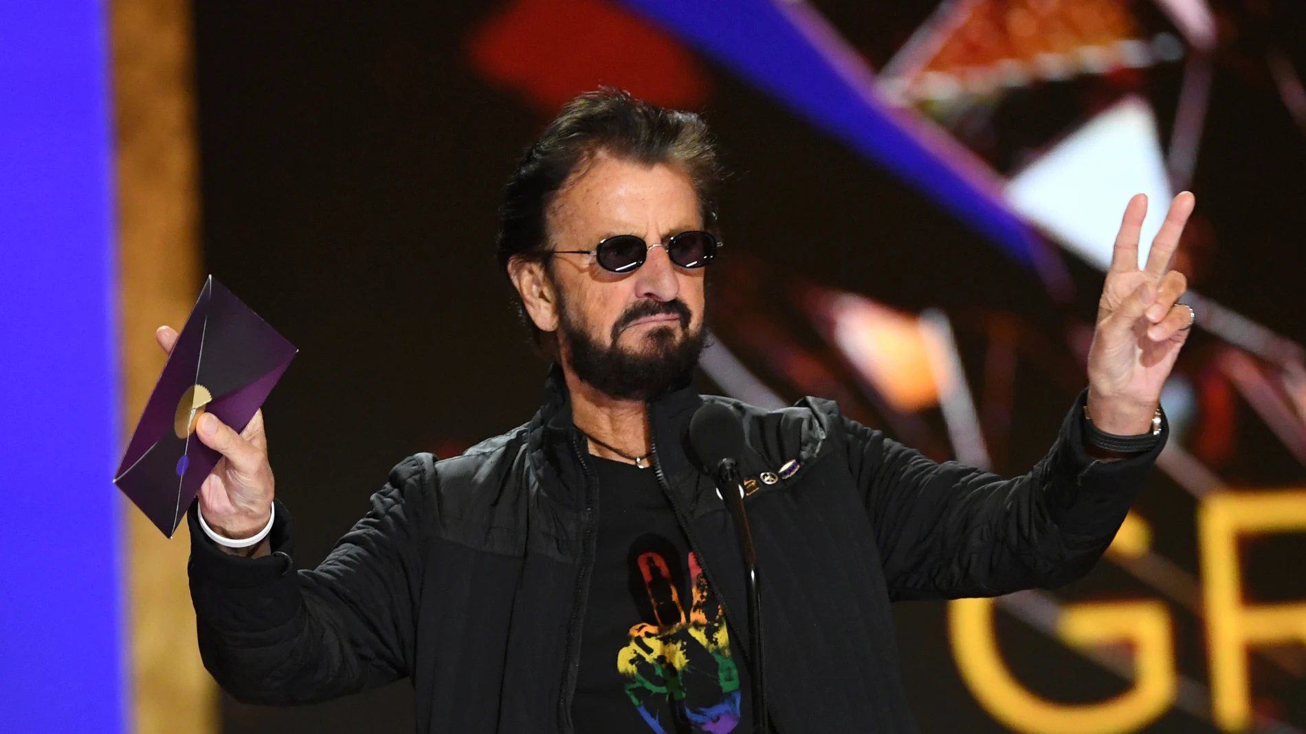 Ringo Starr durante la ceremonia de los Grammy en Los Ángeles. Marzo de 2021 
