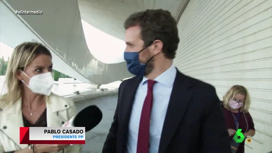 La inesperada reacción de Casado cuando Andrea Ropero le pregunta si duerme mejor tras anunciar Ayuso que su meta es Madrid La inesperada reacción de Casado cuando Andrea Ropero le pregunta si duerme mejor tras anunciar Ayuso que su meta es Madrid