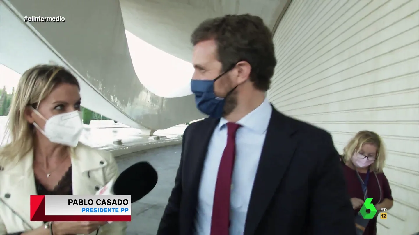 La inesperada reacción de Casado cuando Andrea Ropero le pregunta si duerme mejor tras anunciar Ayuso que su meta es Madrid La inesperada reacción de Casado cuando Andrea Ropero le pregunta si duerme mejor tras anunciar Ayuso que su meta es Madrid