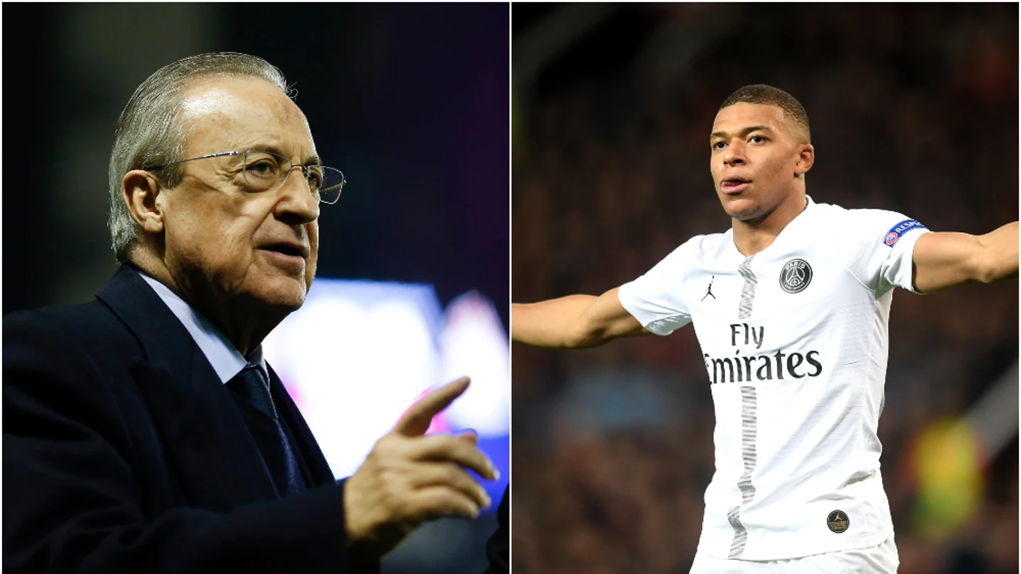 Florentino Pérez y Kylian Mbappé Florentino Pérez y Kylian Mbappé