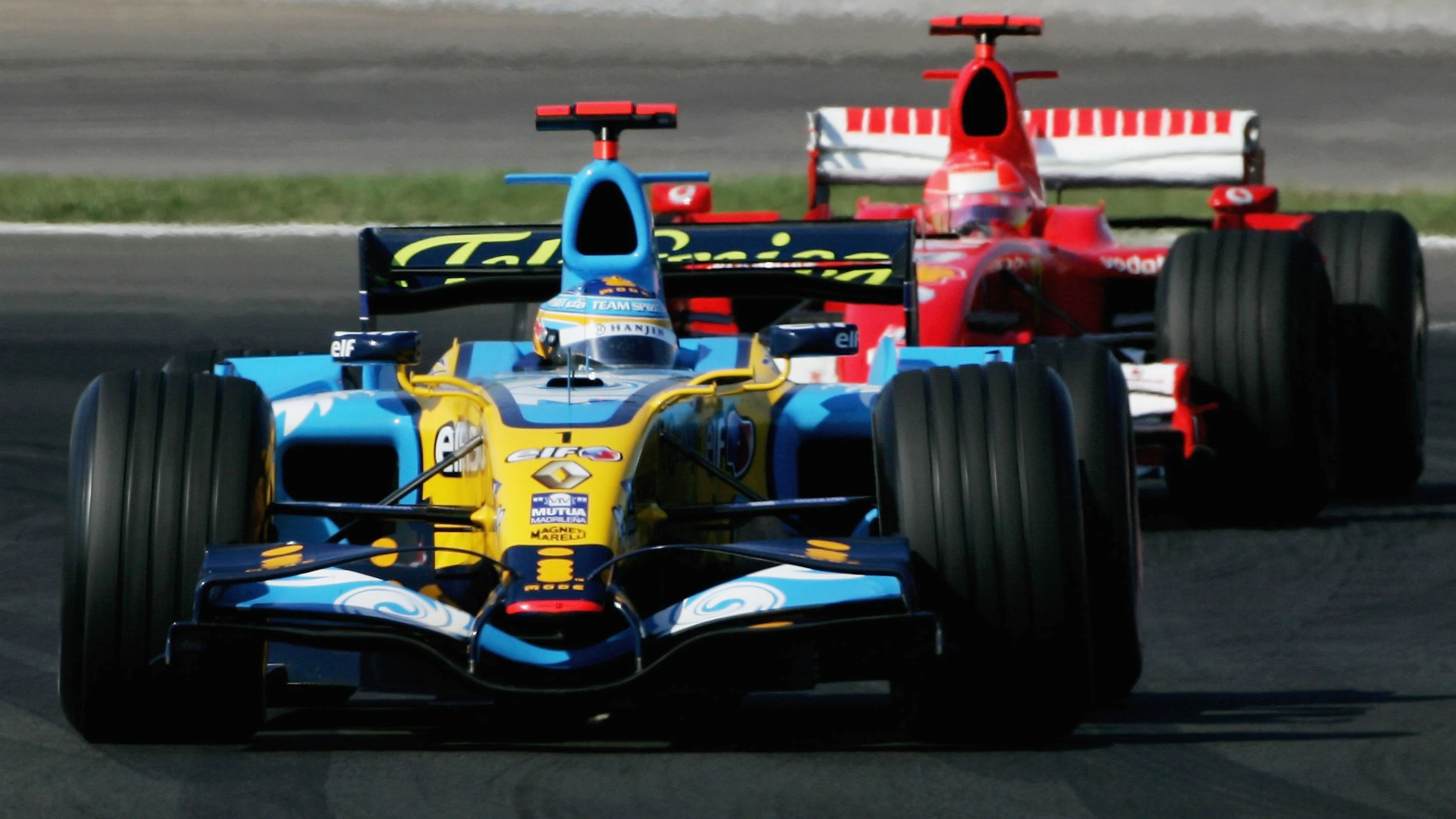 Fernando Alonso y Michael Schumacher en el GP de Turquía 2006