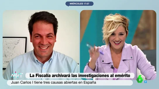 El divertido momento en que una voz interrumpe una entrevista de Cristina Pardo en Más Vale Tarde: "Ha habido una psicofonía" El divertido momento en que una voz interrumpe una entrevista de Cristina Pardo en Más Vale Tarde: "Ha habido una psicofonía"