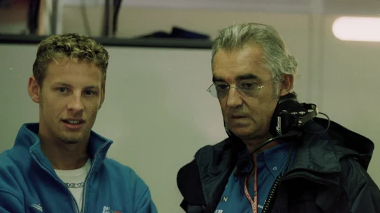 Jenson Button y Flavio Briatore Jenson Button y Flavio Briatore