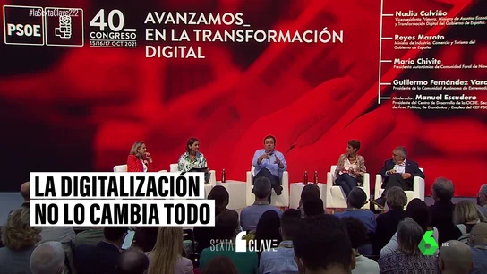 Vara defiende que la digitalización "no cambiará lo más importante: comer, dormir y hacer el amor" Vara defiende que la digitalización "no cambiará lo más importante: comer, dormir y hacer el amor"