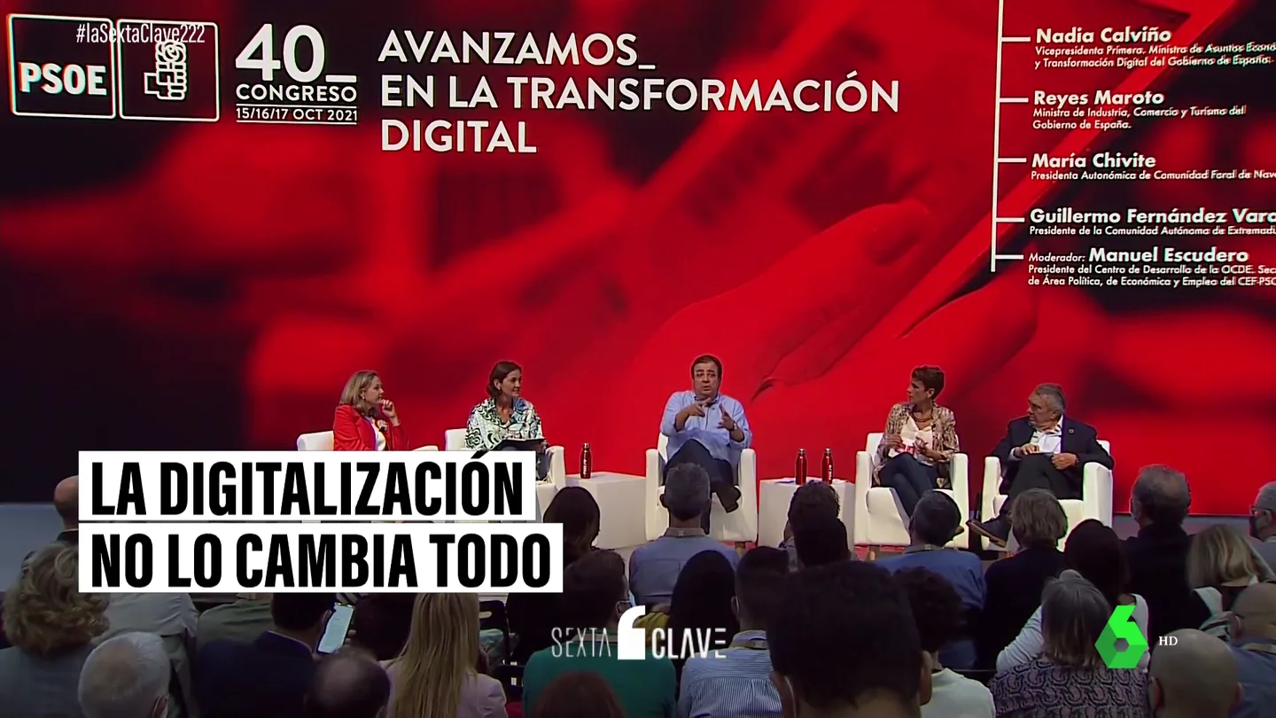 Vara defiende que la digitalización "no cambiará lo más importante: comer, dormir y hacer el amor" Vara defiende que la digitalización "no cambiará lo más importante: comer, dormir y hacer el amor"