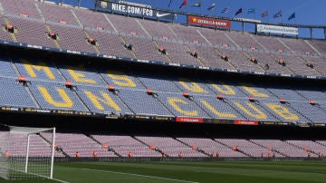 El Camp Nou, vacío
