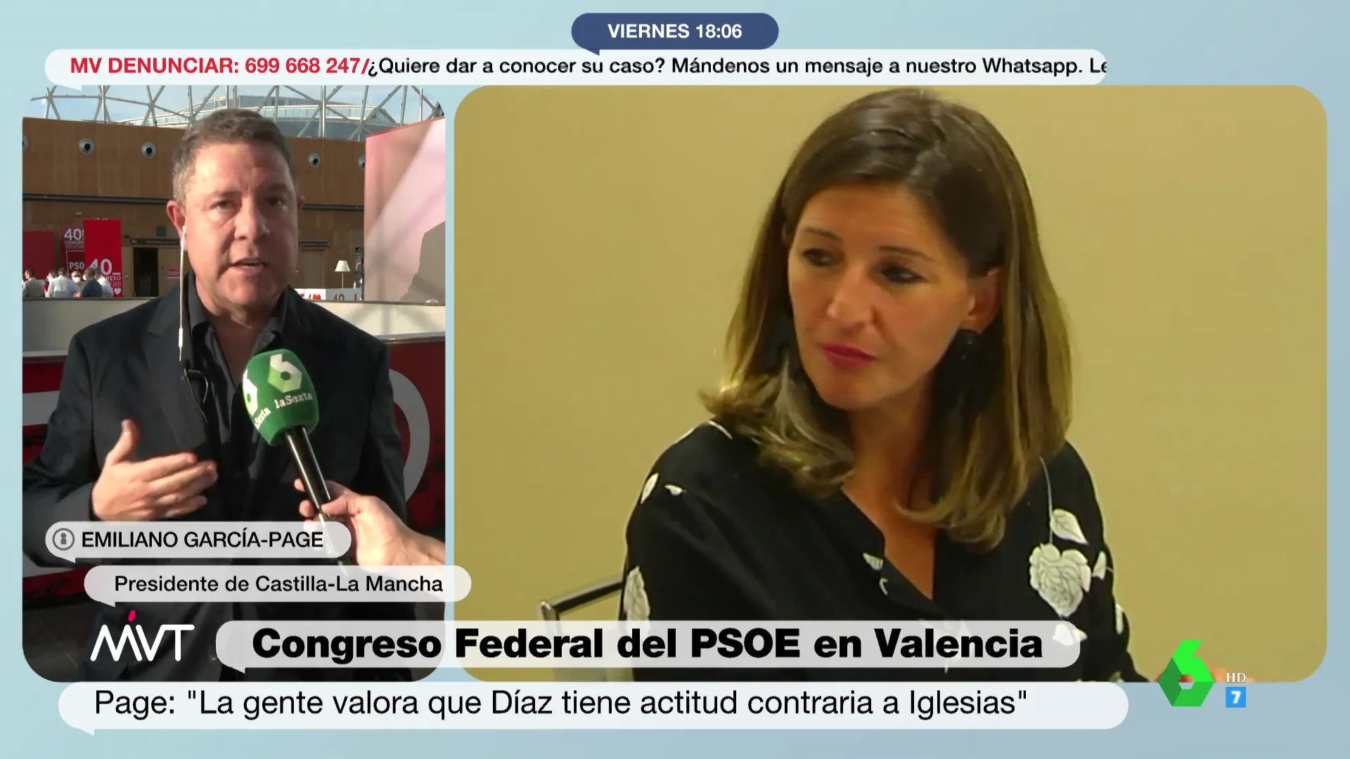 Emiliano García Page confiesa su opinión sobre Yolanda Díaz