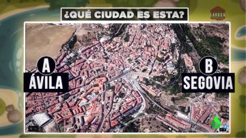 Ciudad española vista desde el aire