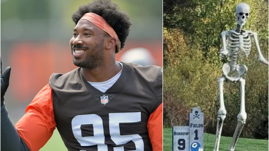 Myles Garret, y las tumbas de su casa Myles Garret, y las tumbas de su casa