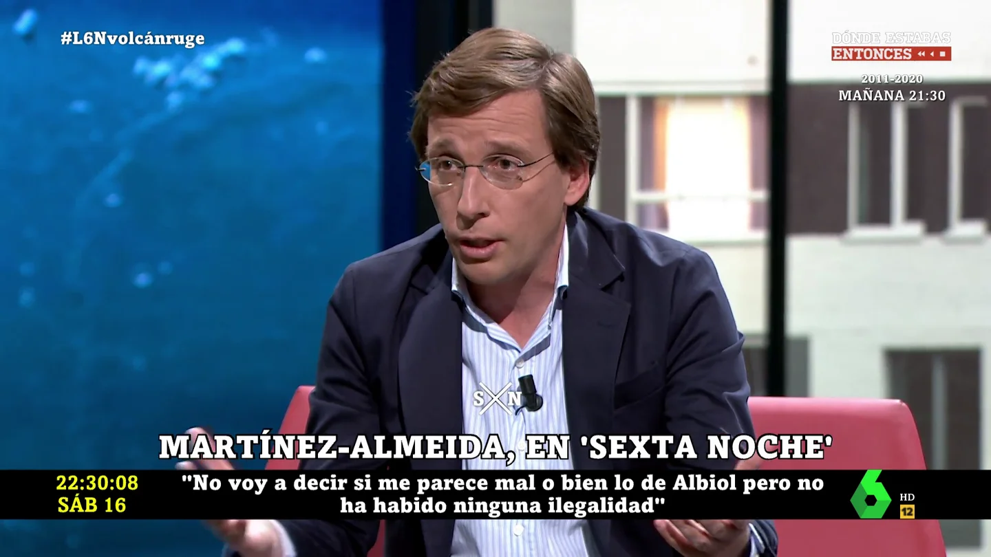 Martínez-Almeida en laSexta Noche Martínez-Almeida en laSexta Noche