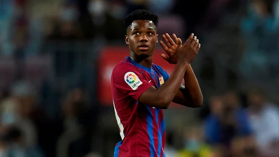 Ansu Fati, con el Barça Ansu Fati, con el Barça