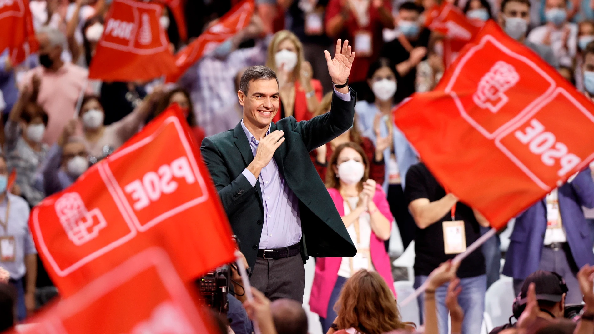 Pedro Sánchez, durante el Congreso Federal del PSOE