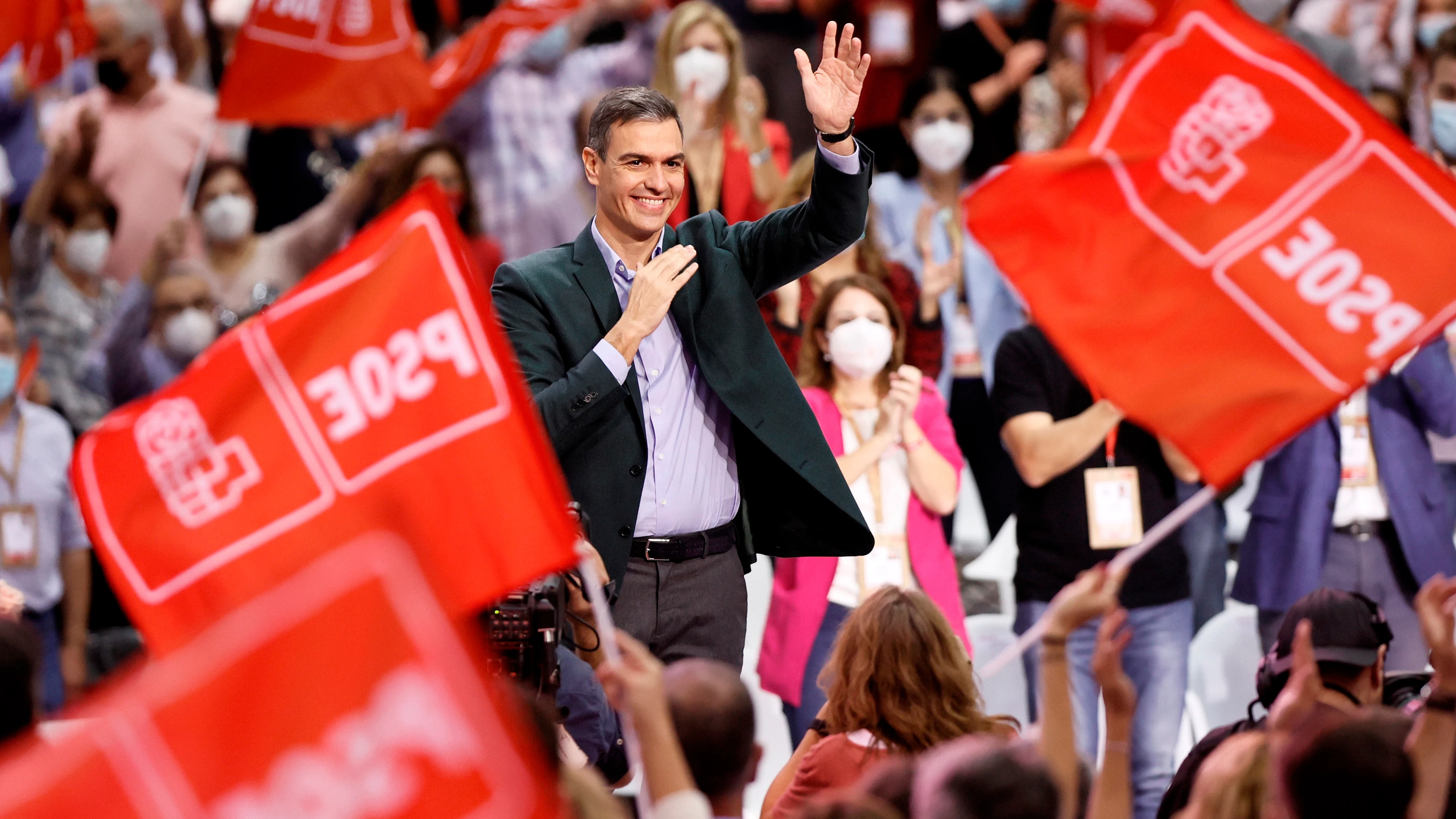 Pedro Sánchez, durante el Congreso Federal del PSOE