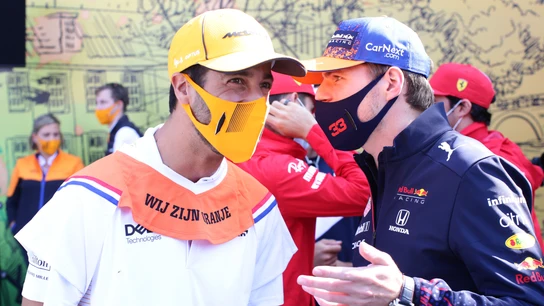 Daniel Ricciardo y Max Verstappen Daniel Ricciardo y Max Verstappen