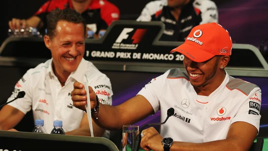 Michael Schumacher y Lewis Hamilton Michael Schumacher y Lewis Hamilton