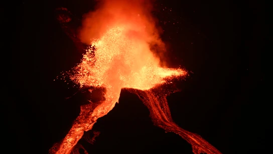 El volcán de La Palma El volcán de La Palma