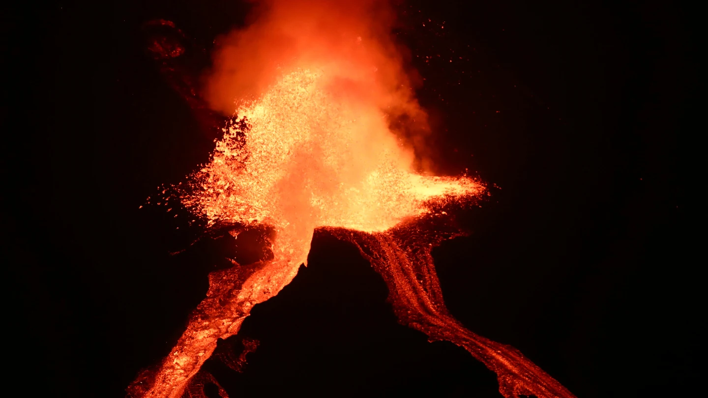El volcán de La Palma El volcán de La Palma