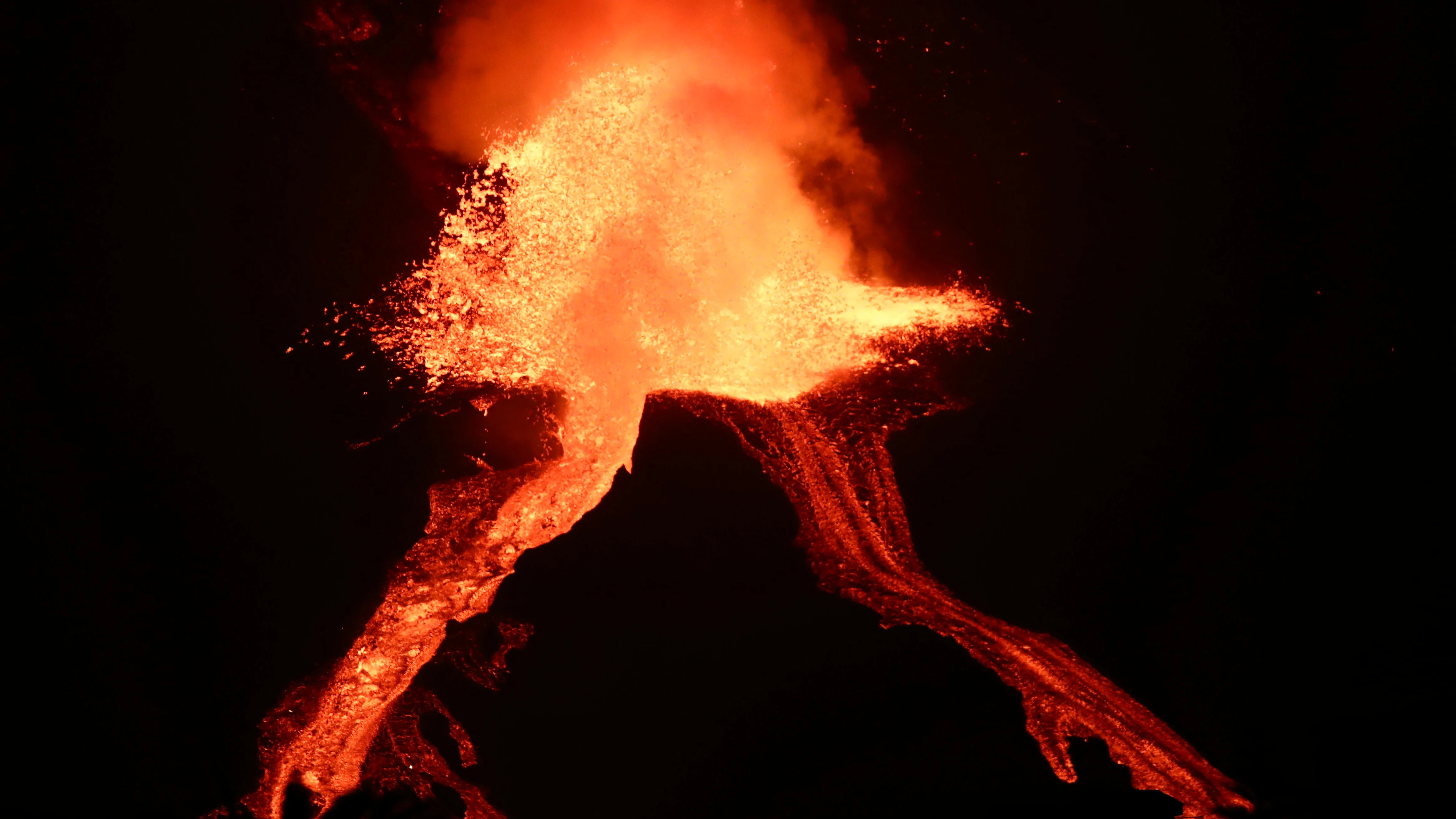 El volcán de La Palma