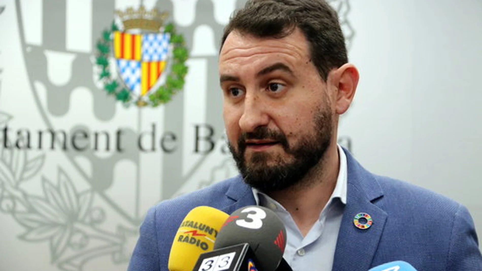 Imatge del líder del PSC de Badalona, Rubén Guijarro. 