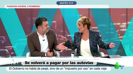 La reflexión de Iñaki López y Cristina Pardo La reflexión de Iñaki López y Cristina Pardo sobre el argumento del Gobierno para que las autopistas sean de pago