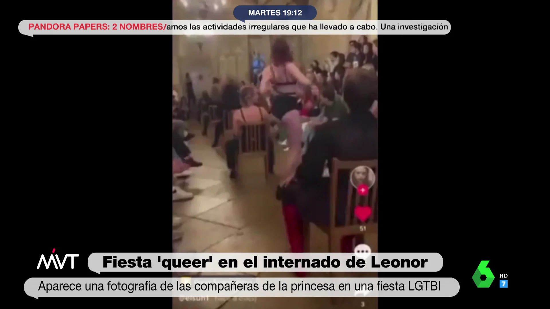 Las imágenes de la fiesta 'queer' en el internado de la princesa Leonor: desfiles, streaptease y cabaret