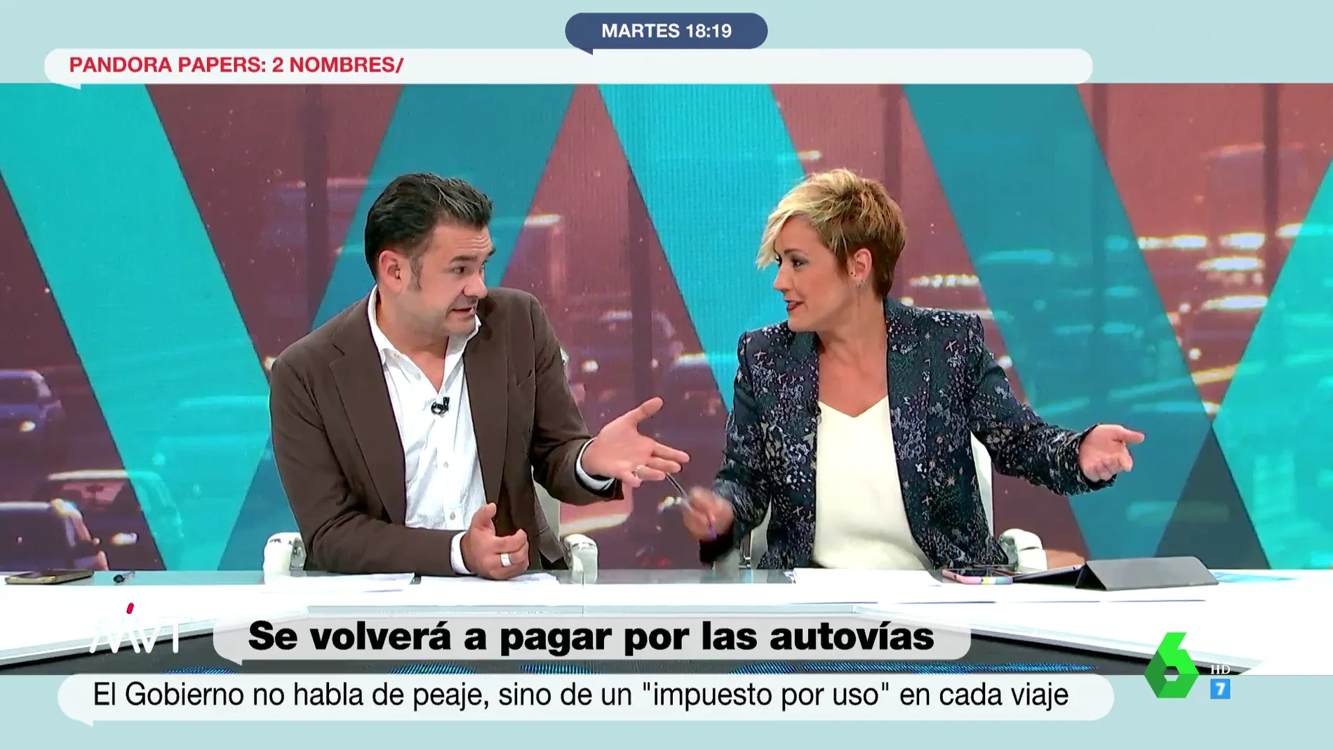 La reflexión de Iñaki López y Cristina Pardo sobre el argumento del Gobierno para que las autopistas sean de pago