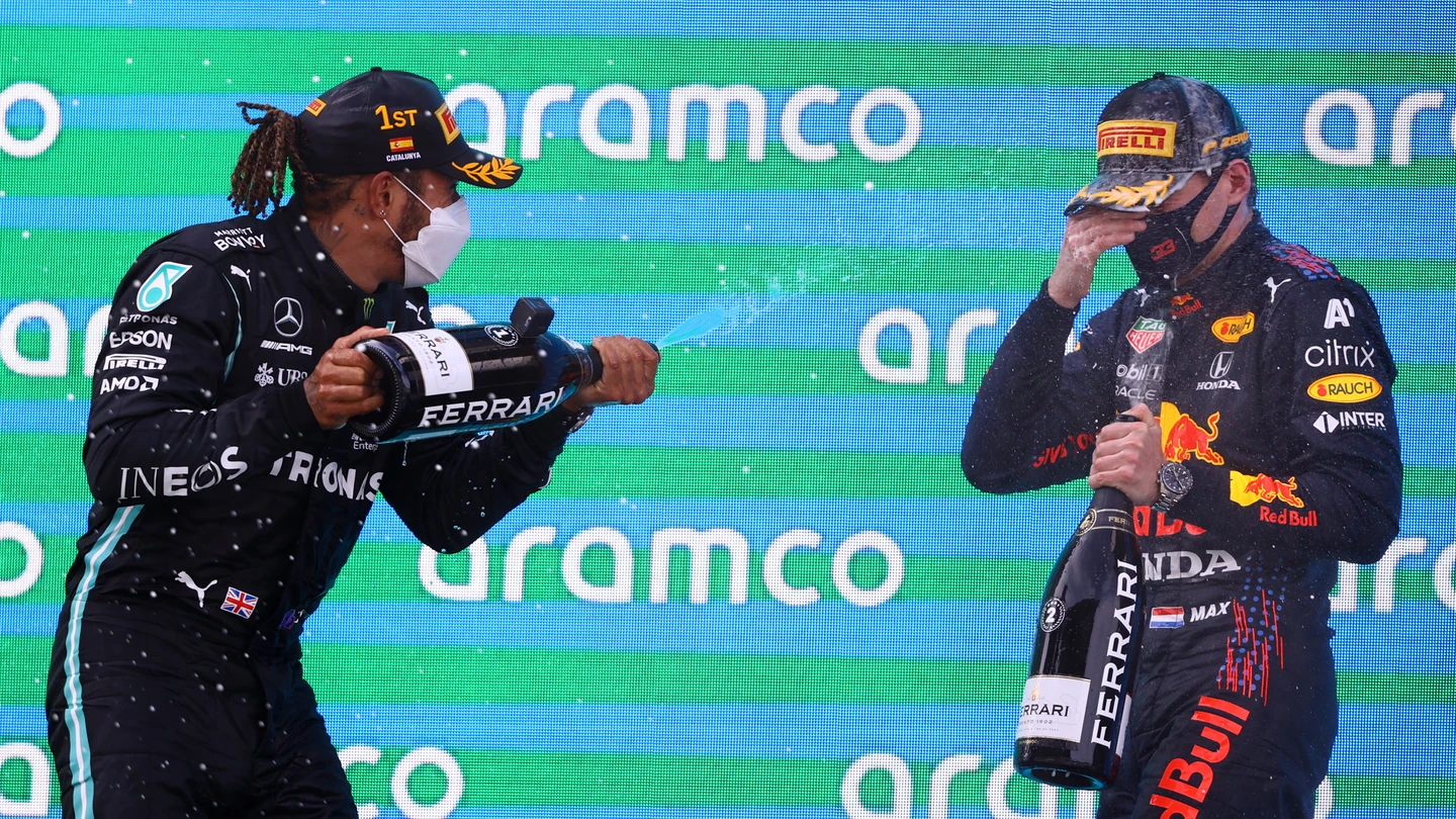 Lewis Hamilton y Max Verstappen Lewis Hamilton y Max Verstappen