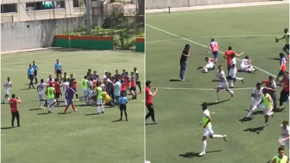 Violenta batalla campal en un partido sub-17 en Colombia