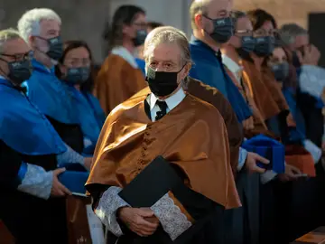 El arquitecto Ricard Bofill durante el acto de investidura como doctor ‘honoris causa’ por la Universidad Politécnica de Cataluña.