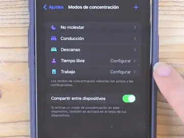 Modos de concentración de iOS Modos de concentración de iOS