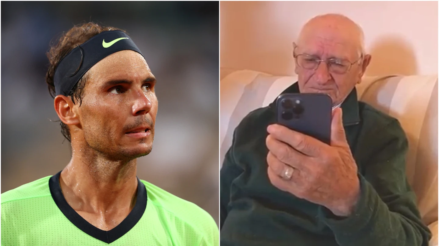 Detallazo de Rafa Nadal con un anciano de 90 años por su cumpleaños Detallazo de Rafa Nadal con un anciano de 90 años por su cumpleaños