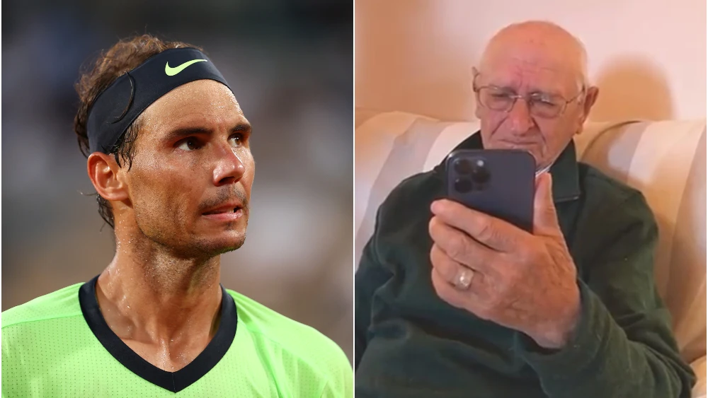 Detallazo de Rafa Nadal con un anciano de 90 años por su cumpleaños