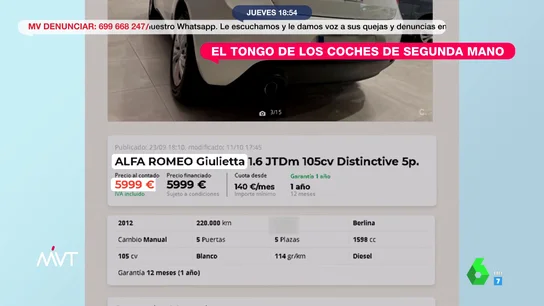 El tongo de los coches de segunda mano: numerosos usuarios denuncian gastarse más en averías que en el propio vehículo El tongo de los coches de segunda mano: numerosos usuarios denuncian gastarse más en averías que en el propio vehículo