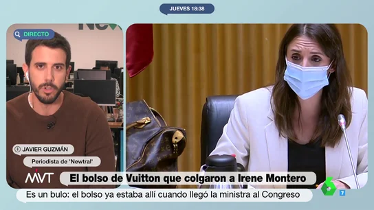 Las imágenes que zanjan la polémica: Irene Montero no llevaba un bolso de Louis Vuitton en la Comisión de Igualdad Las imágenes que zanjan la polémica: Irene Montero no llevaba un bolso de Louis Vuitton en la Comisión de Igualdad