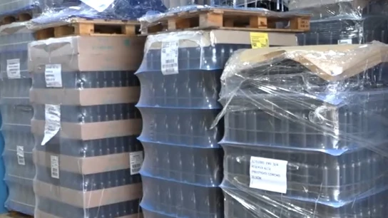 Parte de la mercancía precintada por los Mossos d'Esquadra durante la investigación Parte de la mercancía precintada por los Mossos d'Esquadra durante la investigación