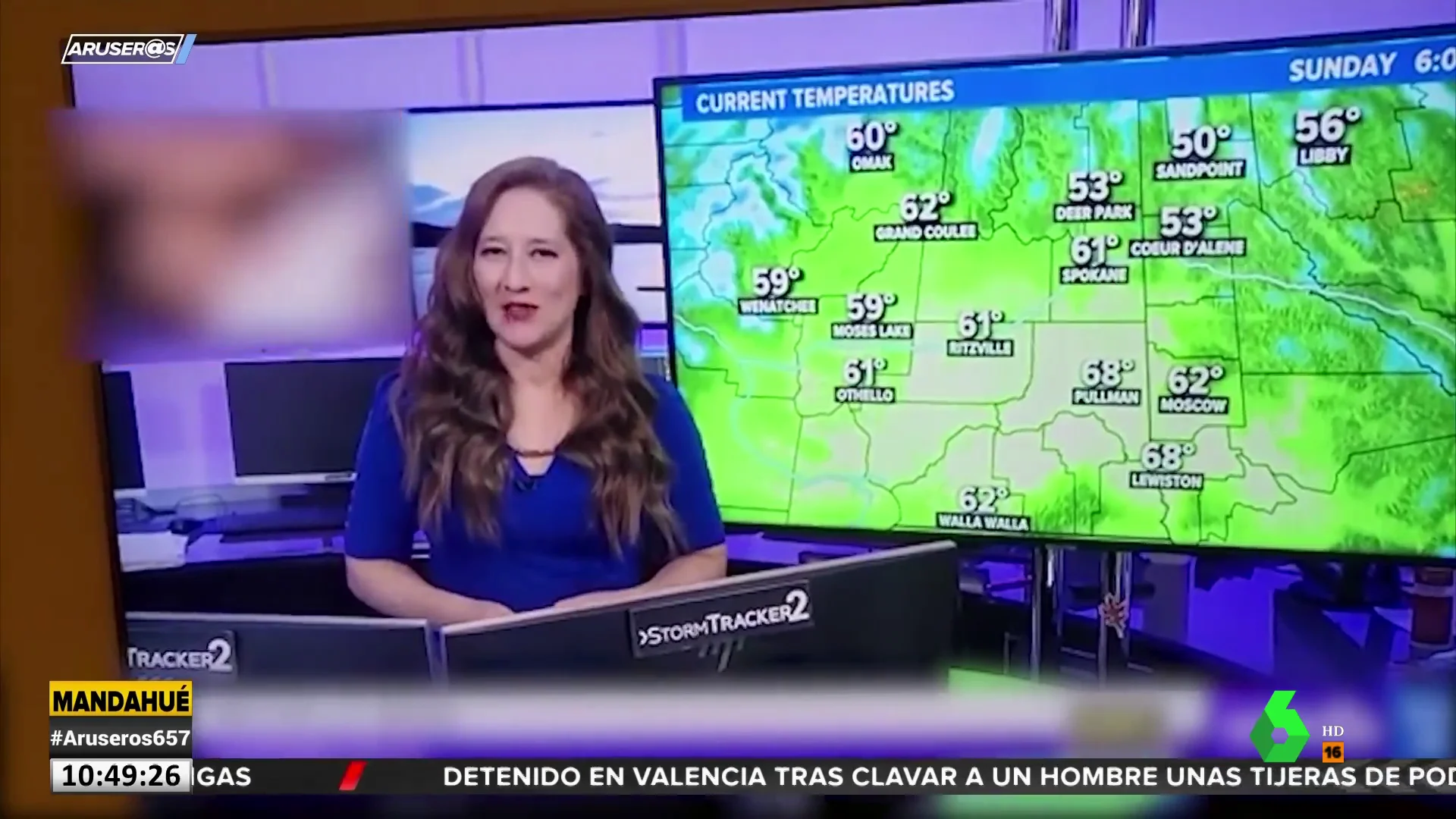 Un vídeo porno se cuela en la previsión del tiempo