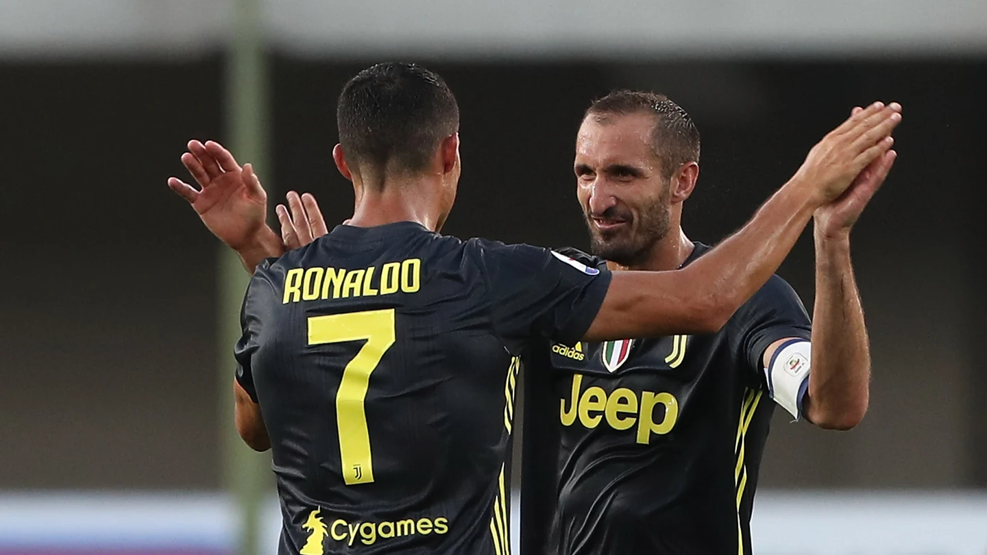 Cristiano Ronaldo y Chiellini Cristiano Ronaldo y Chiellini