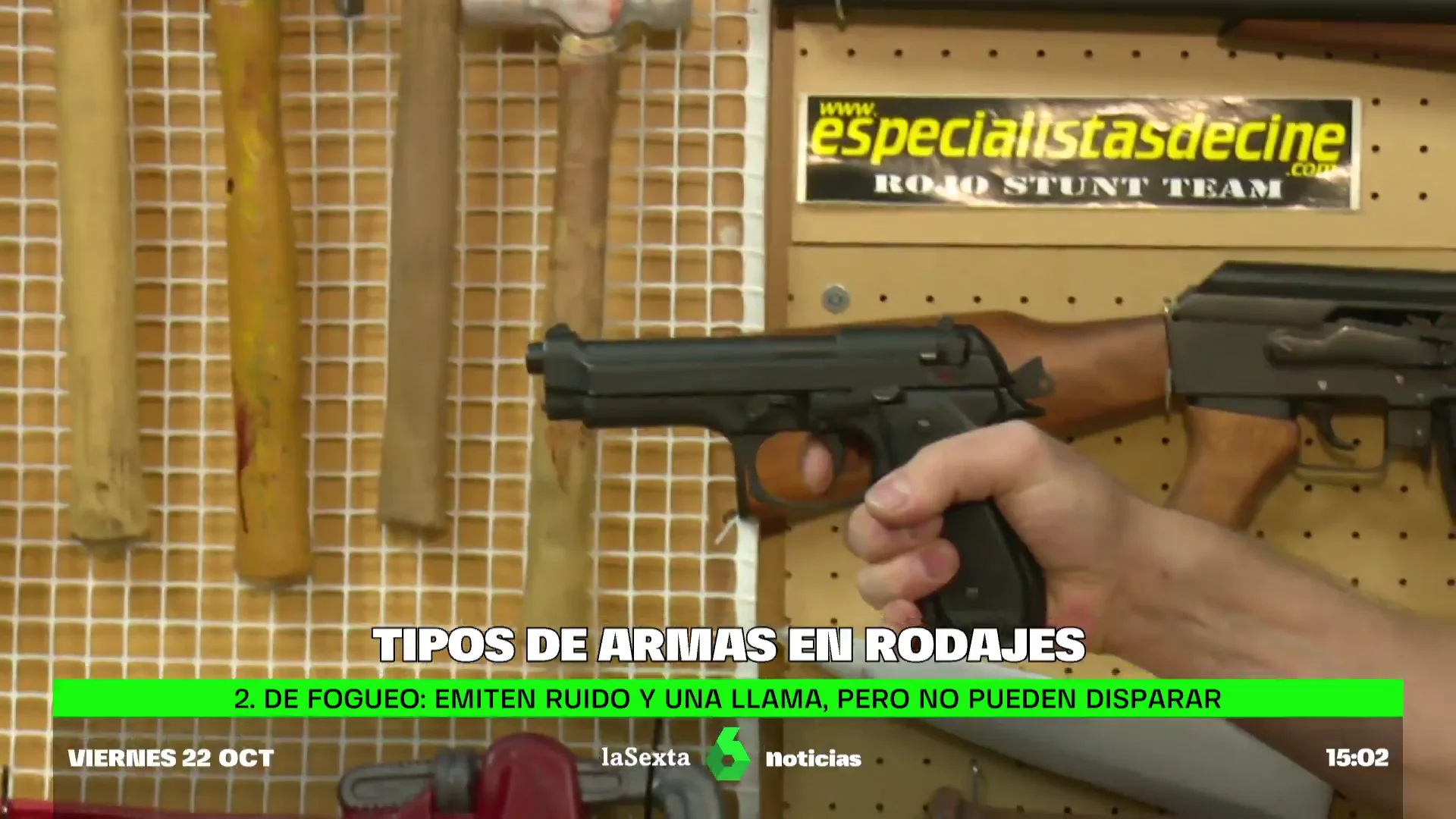 Arma en un rodaje