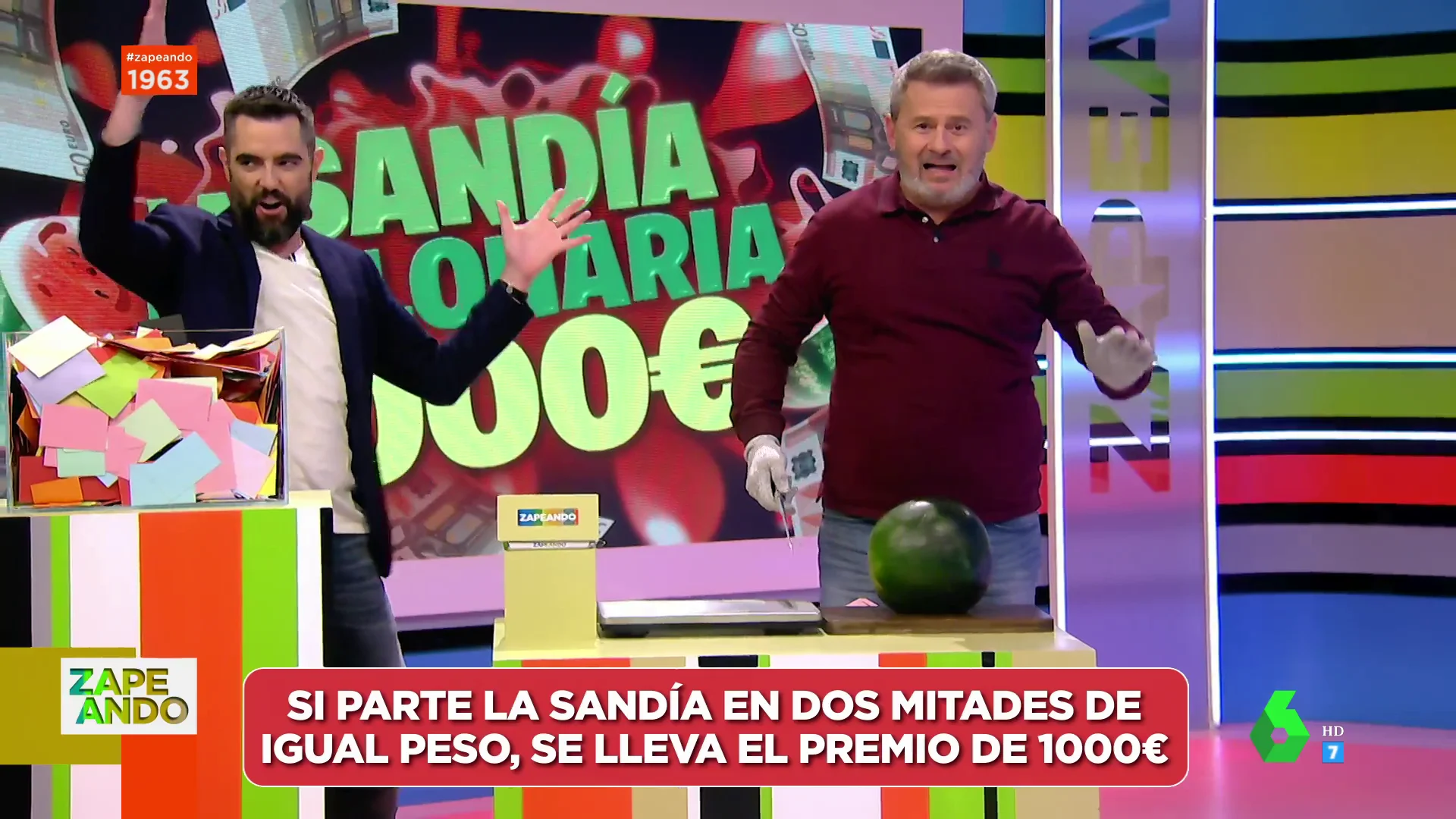 La emoción en casa de un concursante de la sandía millonaria: "¿Quién se está riendo tanto?"