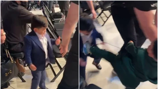 Hasbulla y Abdu Rozik, a golpes Hasbulla y Abdu Rozik, a golpes