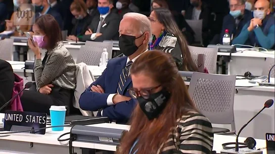 Joe Biden se duerme en plena Cumbre del Clima Joe Biden se duerme en plena Cumbre del Clima