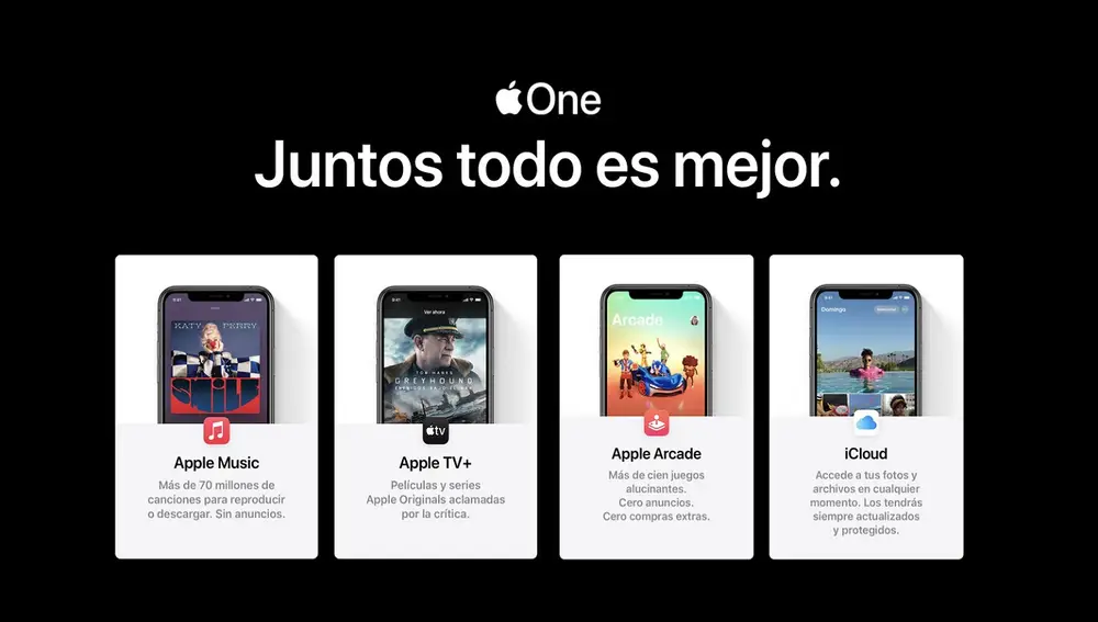 Catálogo promocional de Apple One