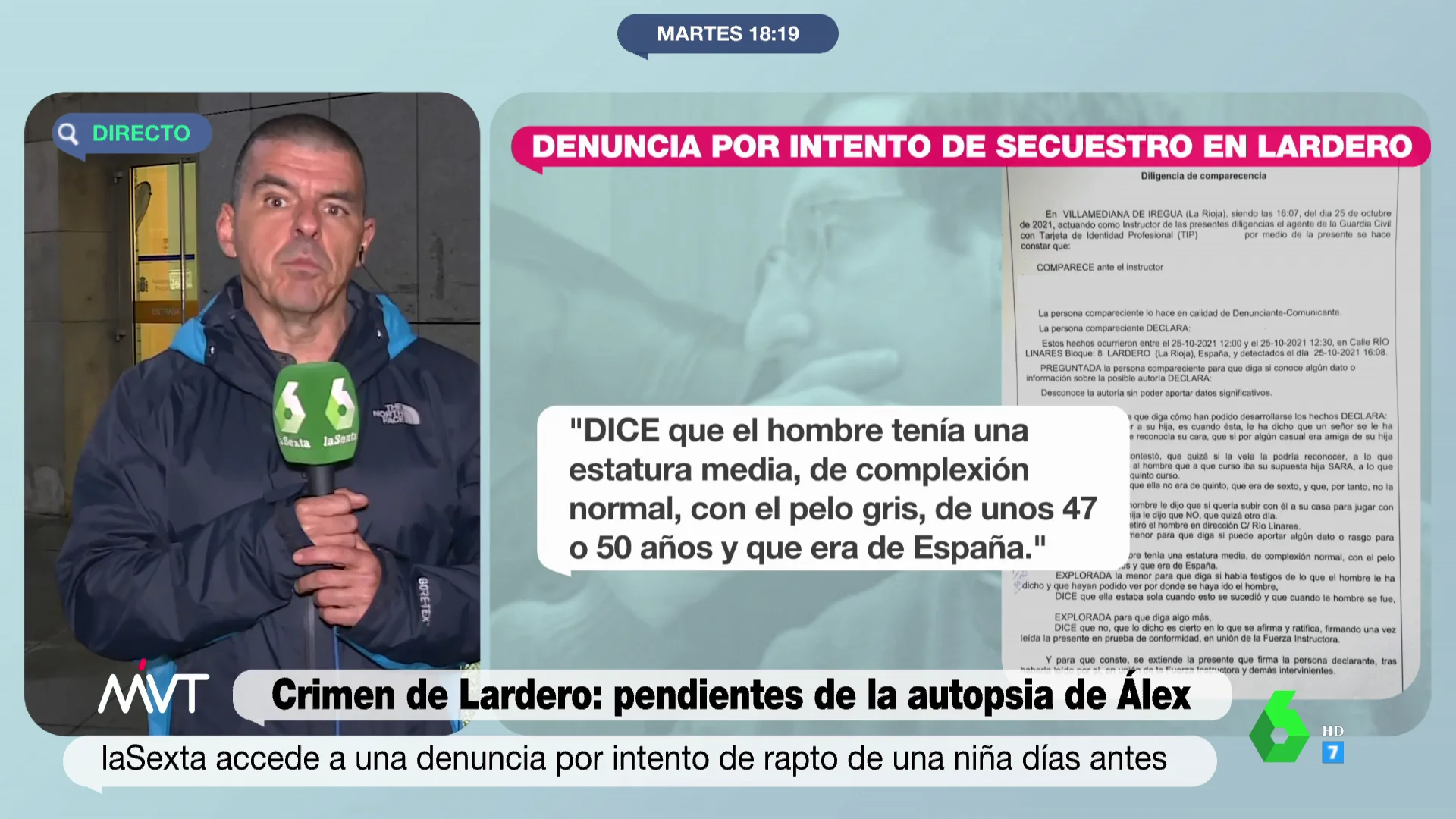 Un hombre trató de engañarla para subir a su casa: así es la denuncia de una menor de Lardero tres días antes del asesinato de Álex